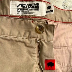 Mountain Khakis Jackson Slim Fit. 38 waist 32 length